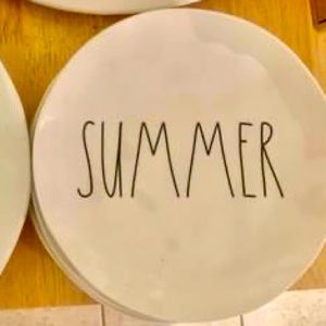 “Summer” salad plates